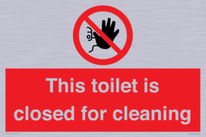 PA12771: This toilet is closed for cleaning