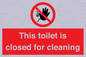 PA12771: This toilet is closed for cleaning