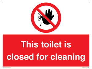 PA12771: This toilet is closed for cleaning