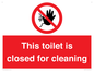 PA12771: This toilet is closed for cleaning