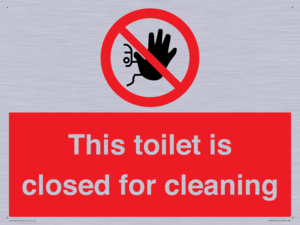 PA12771: This toilet is closed for cleaning