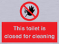 PA12771: This toilet is closed for cleaning