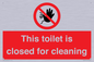 PA12771: This toilet is closed for cleaning