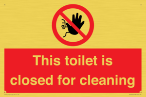 PA12771: This toilet is closed for cleaning