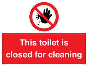 PA12771: This toilet is closed for cleaning