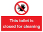 PA12771: This toilet is closed for cleaning