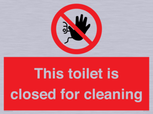 PA12771: This toilet is closed for cleaning