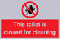 PA12771: This toilet is closed for cleaning