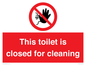 PA12771: This toilet is closed for cleaning