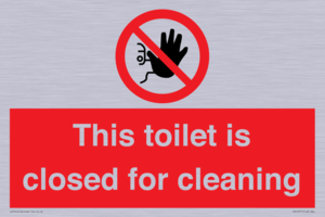 PA12771: This toilet is closed for cleaning