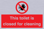 PA12771: This toilet is closed for cleaning
