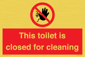 PA12771: This toilet is closed for cleaning