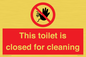 PA12771: This toilet is closed for cleaning