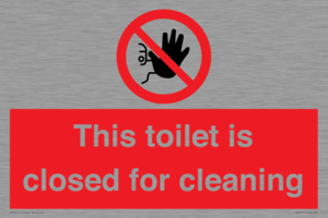 PA12771: This toilet is closed for cleaning