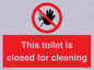 PA12771: This toilet is closed for cleaning