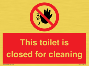 PA12771: This toilet is closed for cleaning