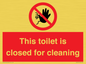 PA12771: This toilet is closed for cleaning