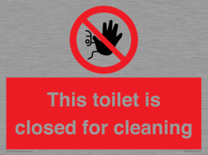 PA12771: This toilet is closed for cleaning