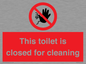 PA12771: This toilet is closed for cleaning
