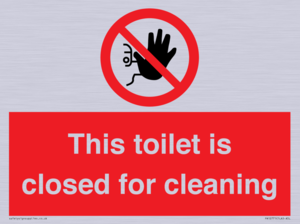 PA12771: This toilet is closed for cleaning