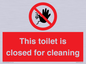PA12771: This toilet is closed for cleaning