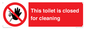 PA12771: This toilet is closed for cleaning