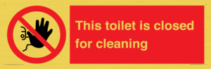 PA12771: This toilet is closed for cleaning