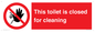 PA12771: This toilet is closed for cleaning