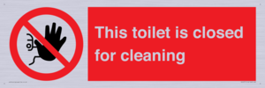 PA12771: This toilet is closed for cleaning