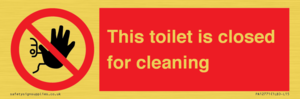 PA12771: This toilet is closed for cleaning