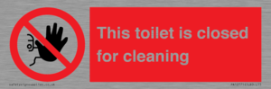 PA12771: This toilet is closed for cleaning