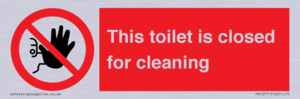 PA12771: This toilet is closed for cleaning
