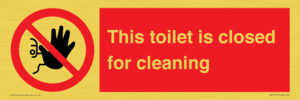 PA12771: This toilet is closed for cleaning