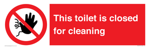 PA12771: This toilet is closed for cleaning