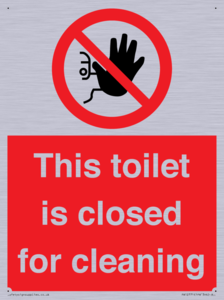 PA12771: This toilet is closed for cleaning