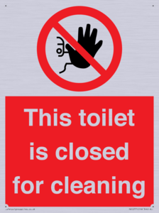 PA12771: This toilet is closed for cleaning