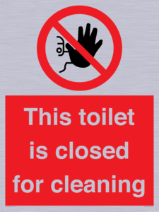 PA12771: This toilet is closed for cleaning