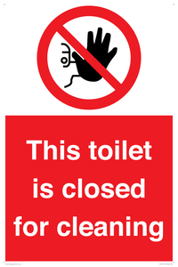 PA12771: This toilet is closed for cleaning
