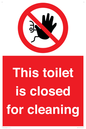 PA12771: This toilet is closed for cleaning