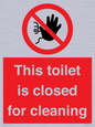 PA12771: This toilet is closed for cleaning