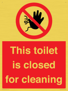 PA12771: This toilet is closed for cleaning