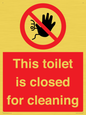 PA12771: This toilet is closed for cleaning