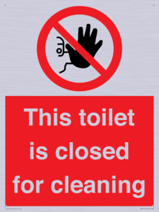 PA12771: This toilet is closed for cleaning