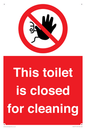 PA12771: This toilet is closed for cleaning
