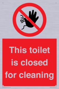 PA12771: This toilet is closed for cleaning