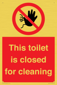 PA12771: This toilet is closed for cleaning