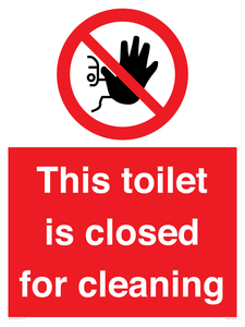 PA12771: This toilet is closed for cleaning