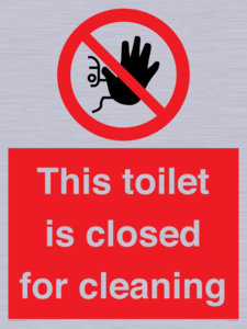 PA12771: This toilet is closed for cleaning