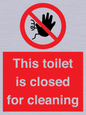 PA12771: This toilet is closed for cleaning