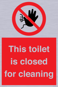 PA12771: This toilet is closed for cleaning